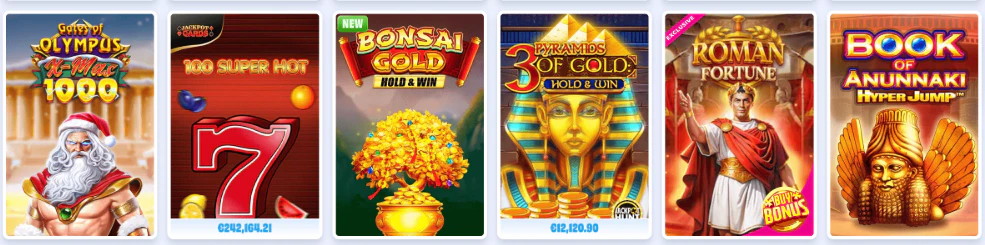 Catálogo de slots online y máquinas tragamonedas disponible en Onlyspins Casino